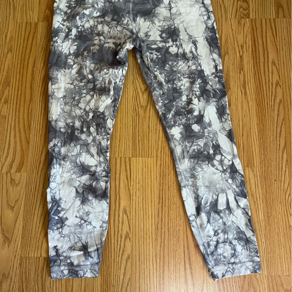 Athleta women’s print yoga gym workout athletic leggings size large - Picture 2 of 3